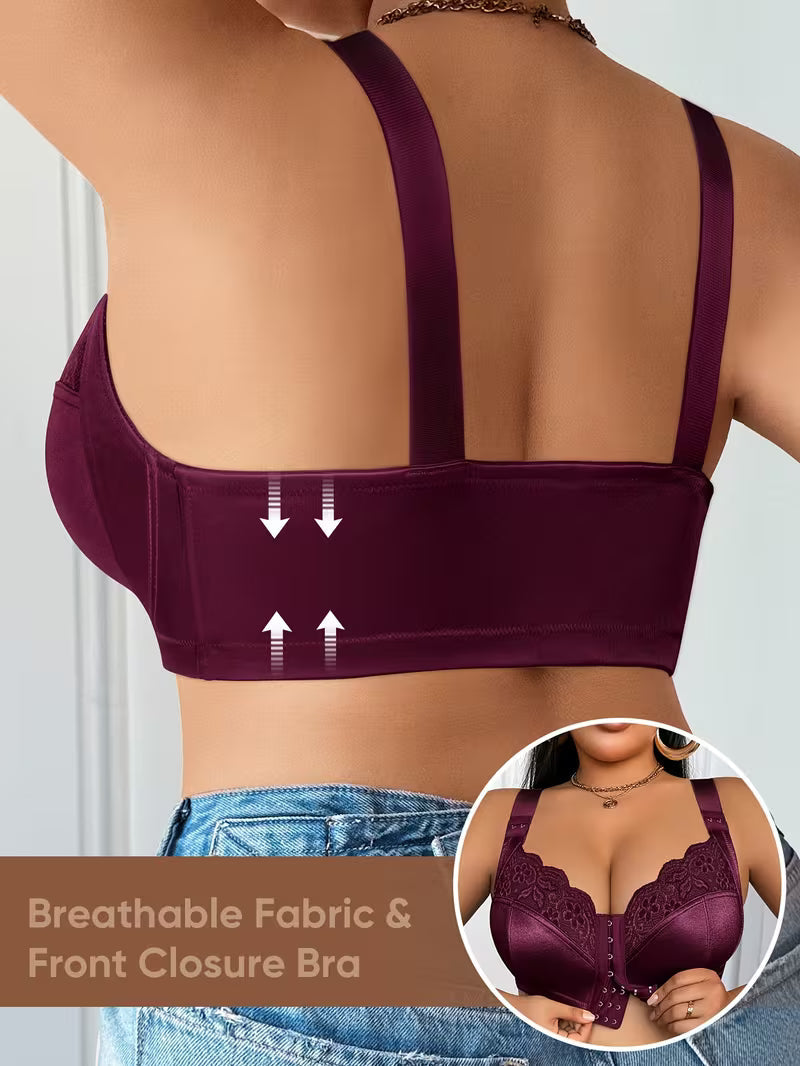 👙TRIAUMPH – [4 pcs.]🔥50% full coverage women's bra for plus size women - Plus size bra with expressive proportions