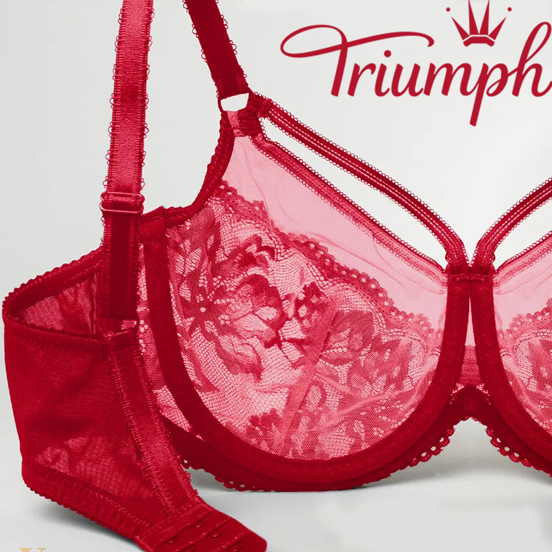 Triumph - (4 szt) Biustonosz bez ramiączek na większy biust