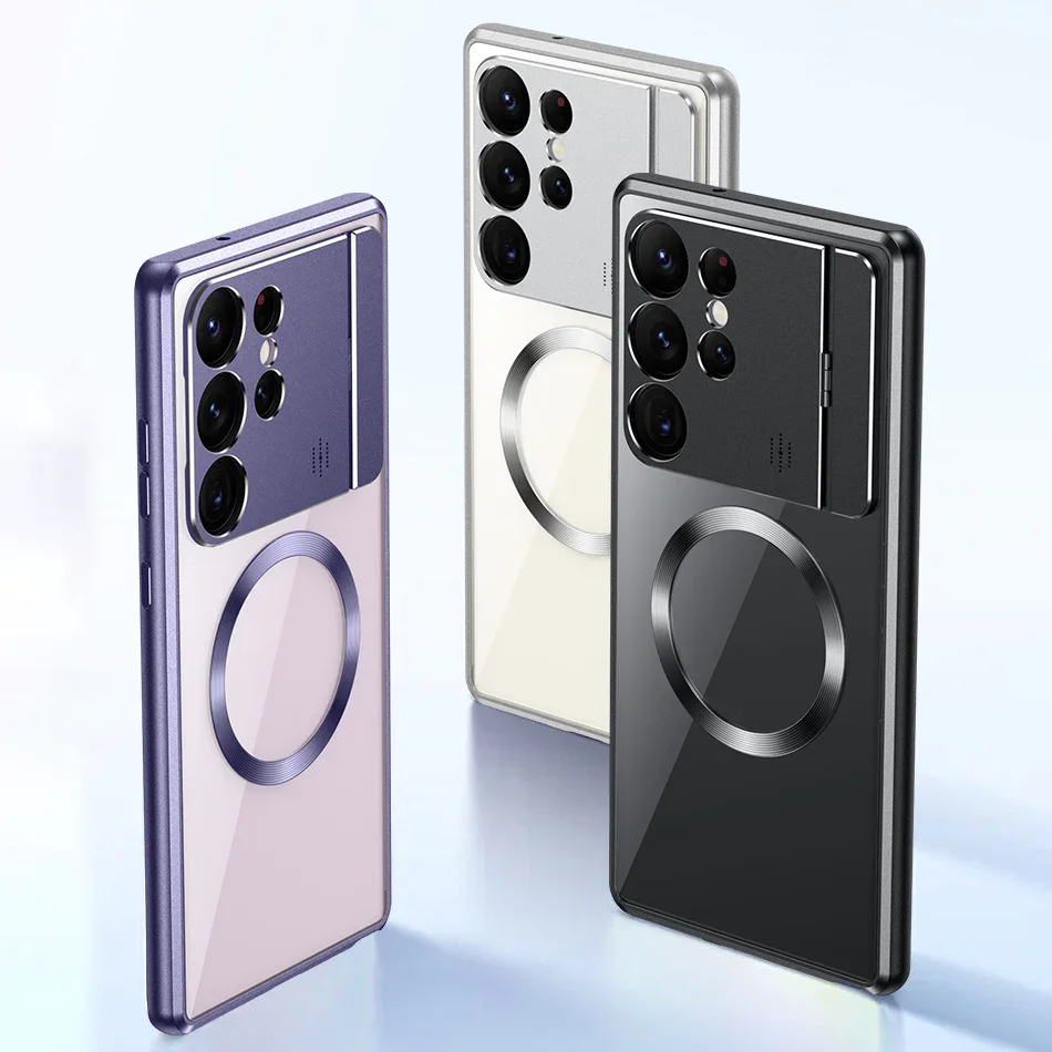 Samsung S21 / S22 / S23Ultra magnetyczny składany uchwyt próżniowy, etui na telefon do aromaterapii