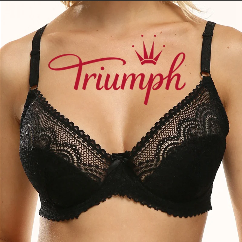 BIUSTONOSZ Z FRANCUSKIEJ KORONKI TRIUMPH [ROZMIAR 75-105]