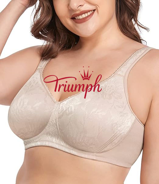 Triumph - 3 sztuki 🔥Całkowicie kryjący, wygodny i miękki biustonosz