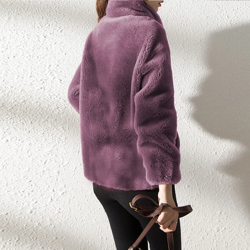 🎅Buy 2 10% OFF🎁 Womens Faux Fur Coat Jacket Open Front