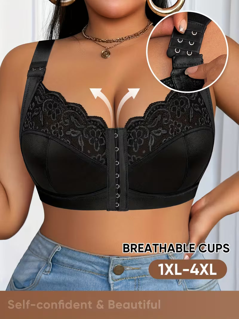 👙TRIAUMPH – [4 pcs.]🔥50% full coverage women's bra for plus size women - Plus size bra with expressive proportions