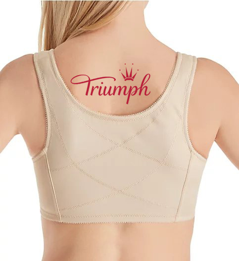 Triumph - (3 produkty) Bawełniany, oddychający biustonosz zapinany z przodu, bez fiszbin