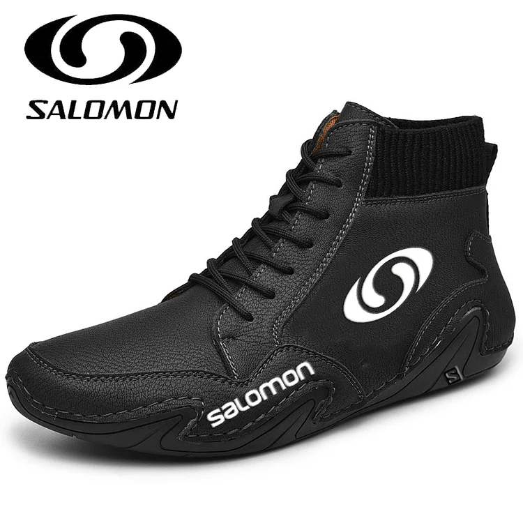 Salomon® New Autumn Winter Modern Retro Casual High Heel Leather Boots