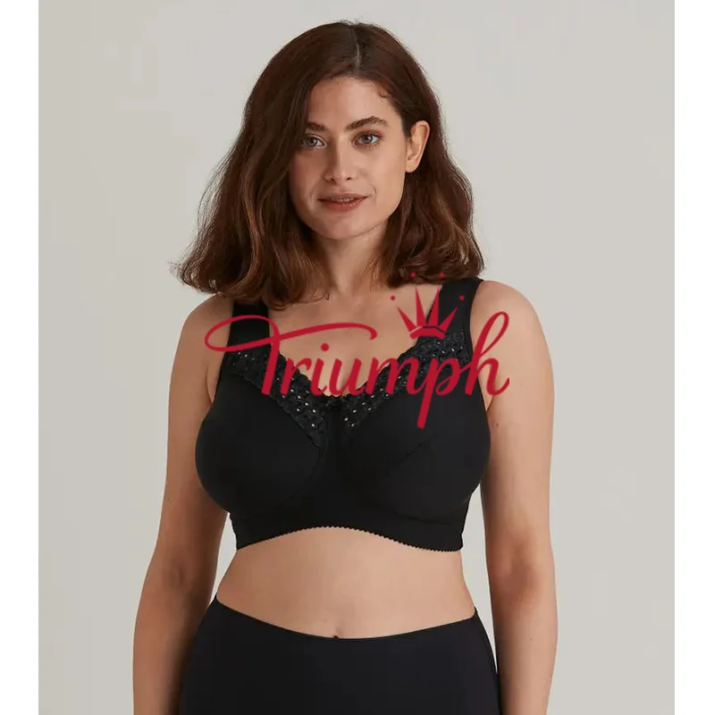 Triumph - 3szt (75A-110F) 💝Biustonosz z czystej bawełny bez fiszbin✨