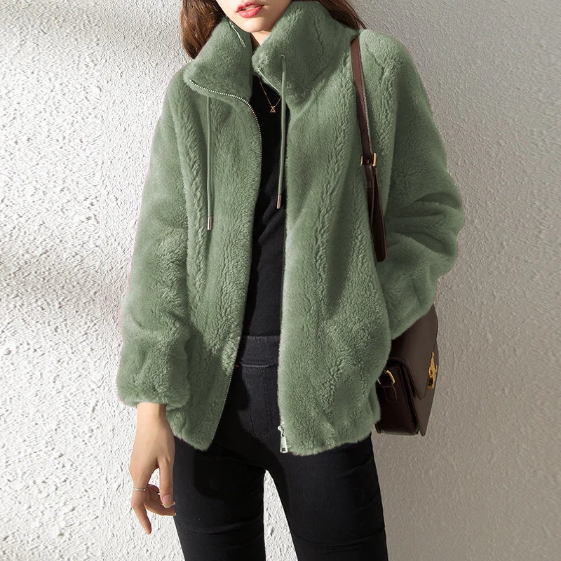 🎅Buy 2 10% OFF🎁 Womens Faux Fur Coat Jacket Open Front