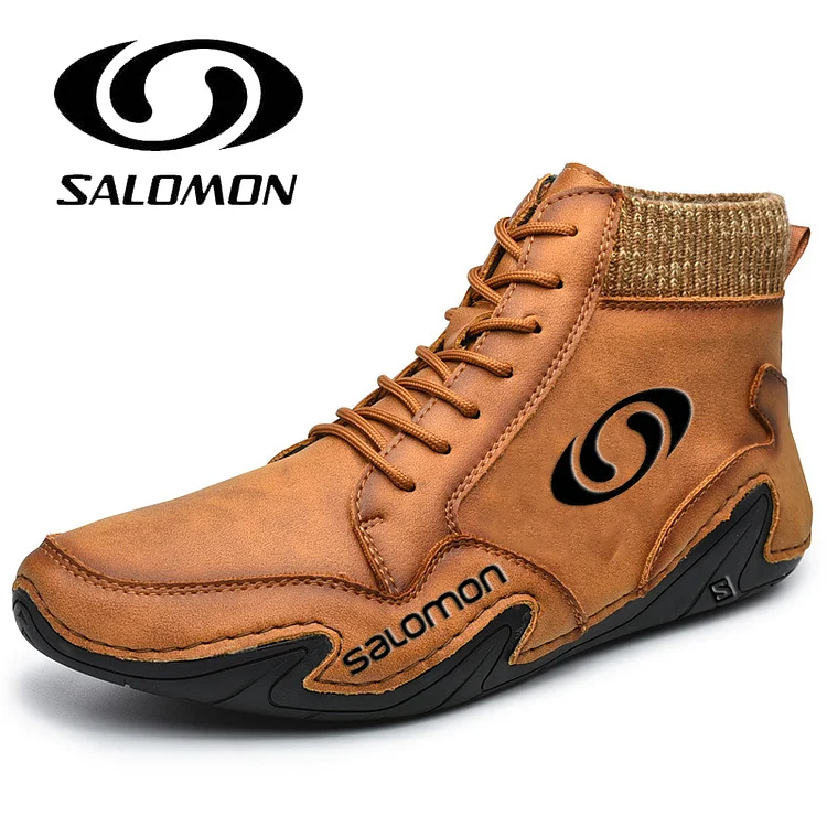 Salomon® New Autumn Winter Modern Retro Casual High Heel Leather Boots