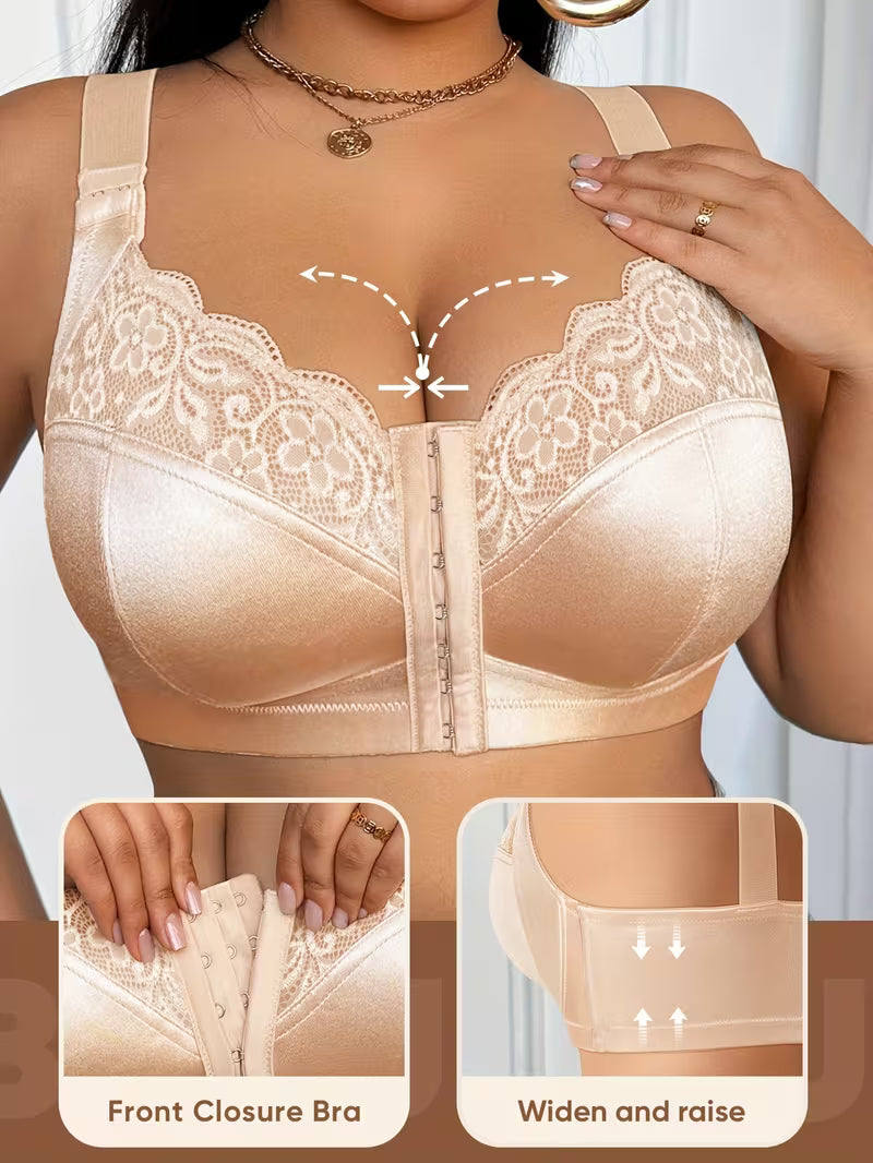 👙TRIAUMPH – [4 pcs.]🔥50% full coverage women's bra for plus size women - Plus size bra with expressive proportions