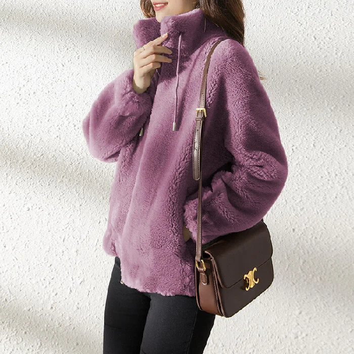 🎅Buy 2 10% OFF🎁 Womens Faux Fur Coat Jacket Open Front