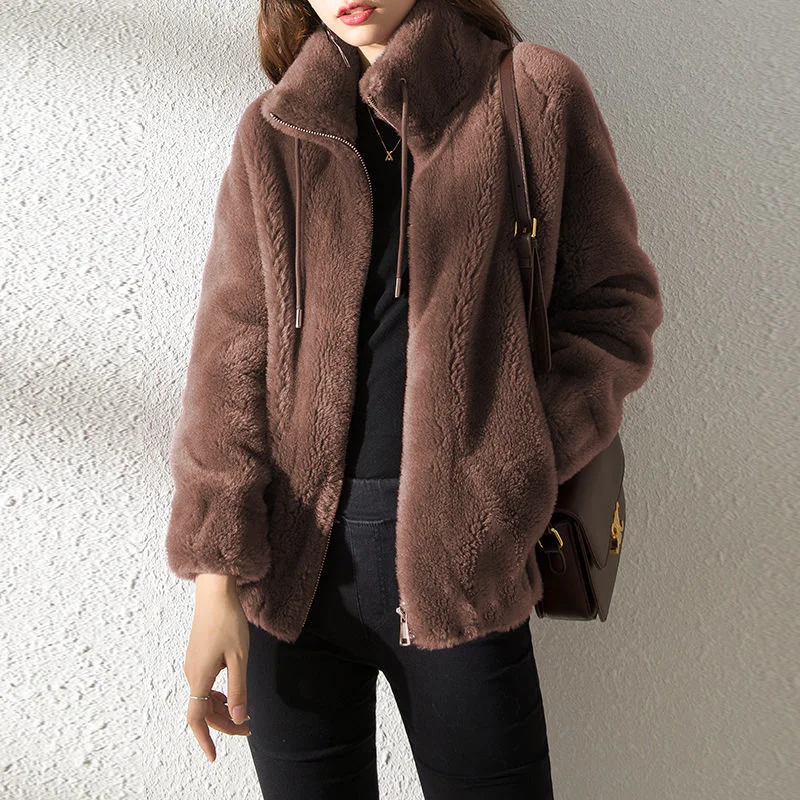 🎅Buy 2 10% OFF🎁 Womens Faux Fur Coat Jacket Open Front