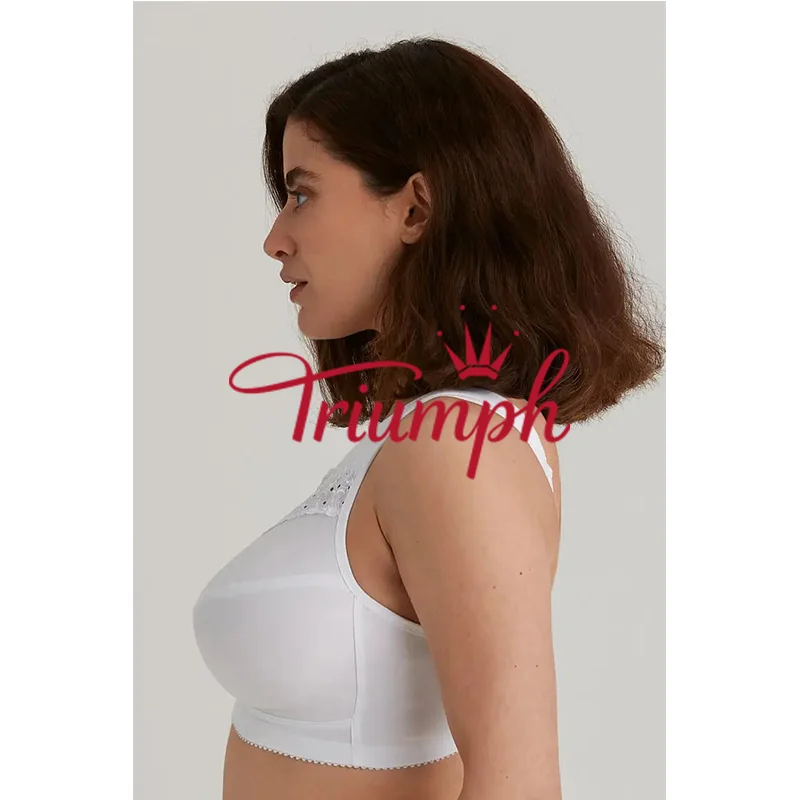 Triumph - 3szt (75A-110F) 💝Biustonosz z czystej bawełny bez fiszbin✨