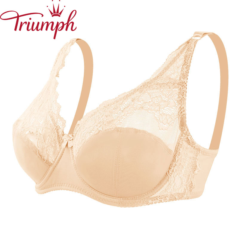 Triumph - Seksowny, oddychający koronkowy biustonosz push-up [75A-110E]