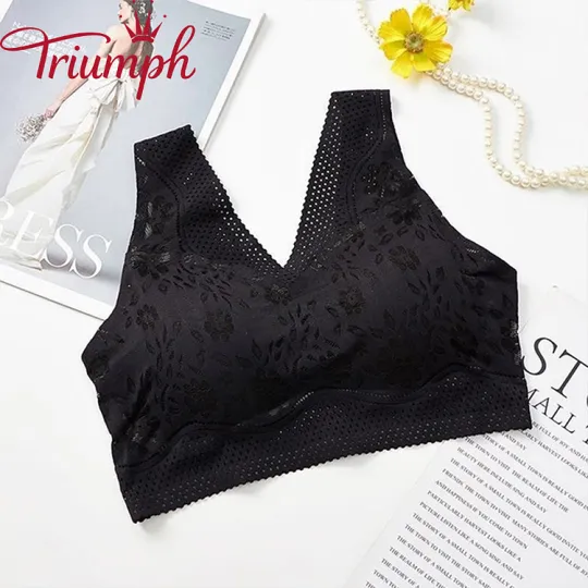 TRIUMPH - 3 SZT. 💥CIENKA PIĘKNA BIELIZNA Z KAMIZELKĄ [75A-110E]