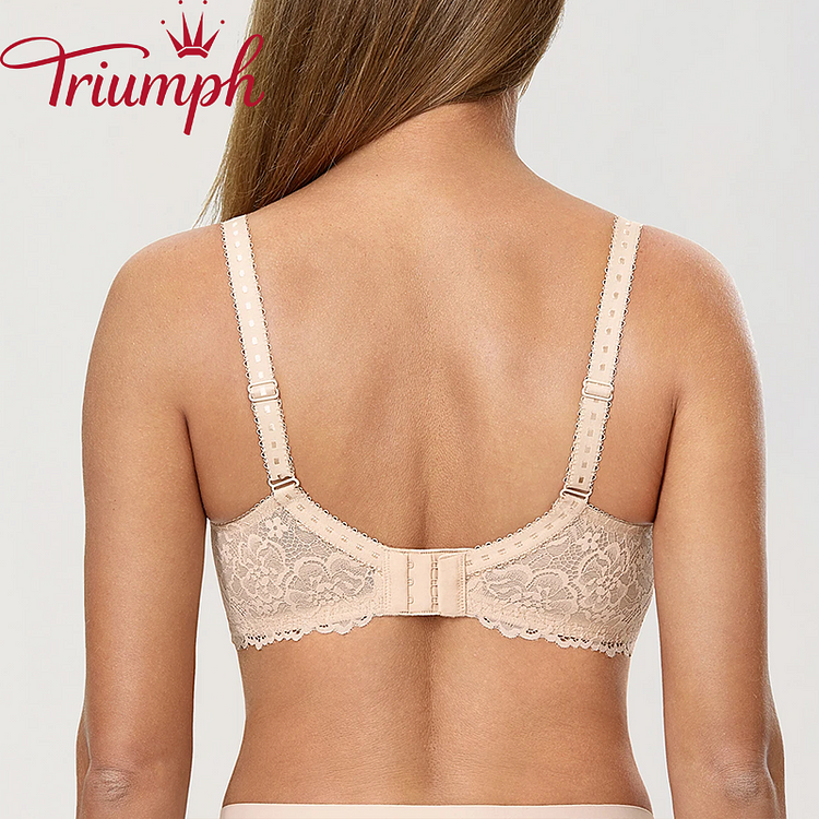 Triumph - (3 sztuki) Seksowny przezroczysty koronkowy biustonosz [75A-110E]