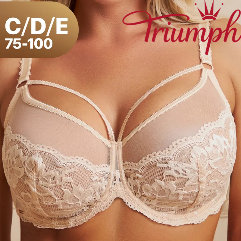 Triumph - (4 szt) Biustonosz bez ramiączek na większy biust