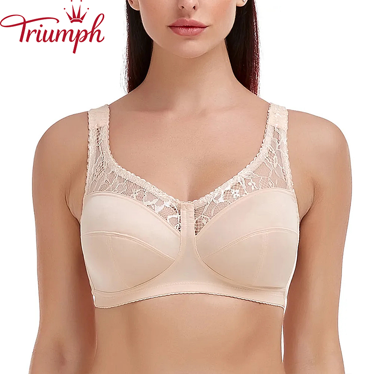 Triumph - 3 sztuki 🔥Seksowna koronkowa bielizna, ultracienki biustonosz
