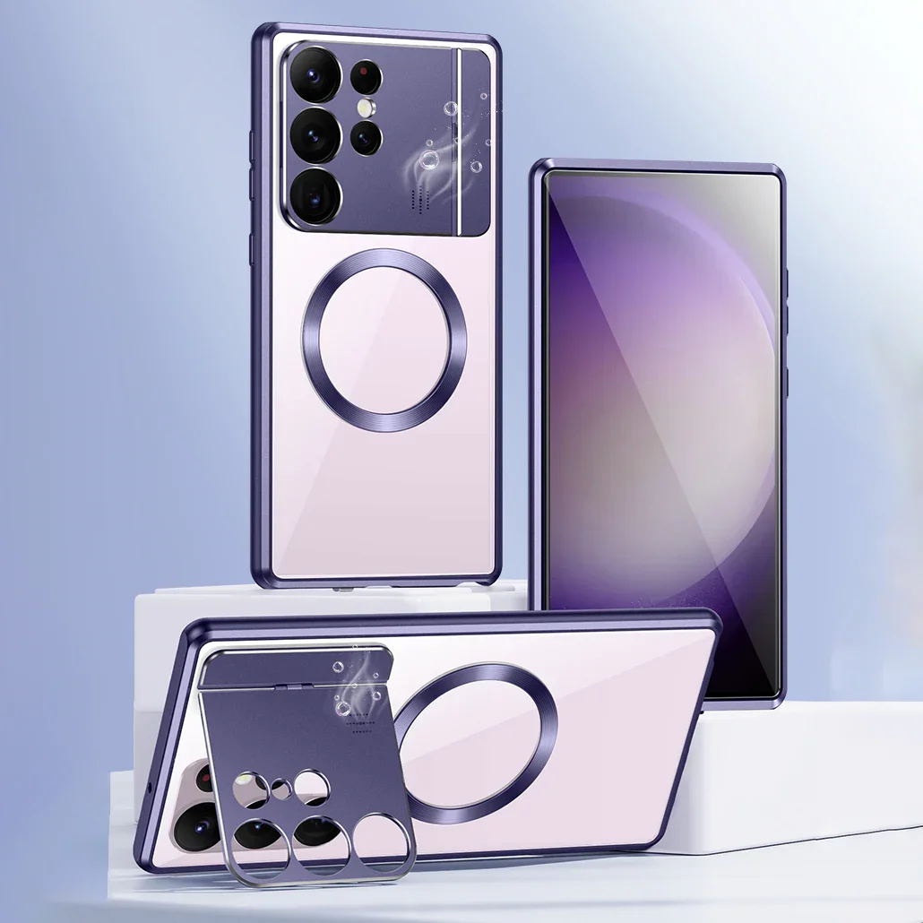 Samsung S21 / S22 / S23Ultra magnetyczny składany uchwyt próżniowy, etui na telefon do aromaterapii