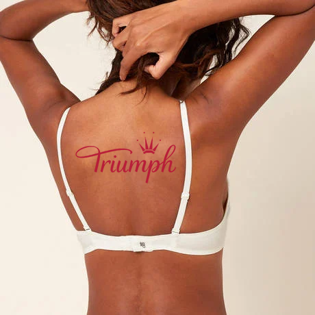 Triumph - 3 sztuki 🔥2024 Nowy haftowany koronkowy biustonosz z pełną miseczką Gorąca wyprzedaż
