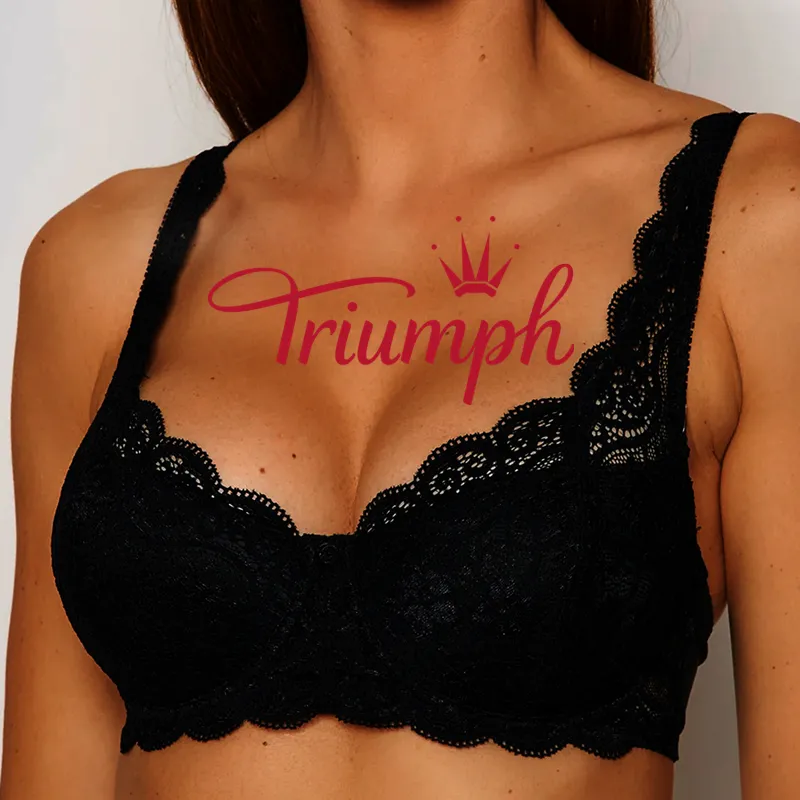 Triumph - 4 sztuki. 💕2024 nowy romantyczny koronkowy biustonosz（Prezent ograniczony czasowo, 4 pary bielizny）