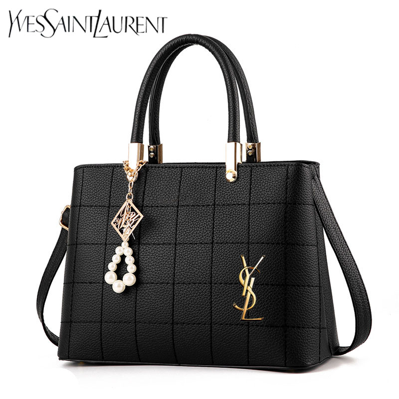 The new YSL® checkered women's shoulder bag