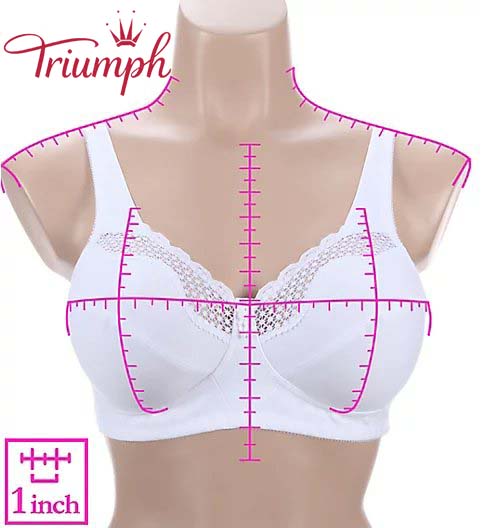 Triumph - (3 szt.)💥Nieregularny, modny biustonosz bez fiszbin
