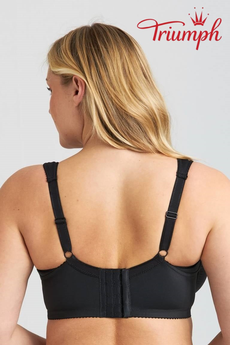 Triumph® 4-piece set 🥰 Comfortable bra made of pure cotton and suitable for women with larger breasts.