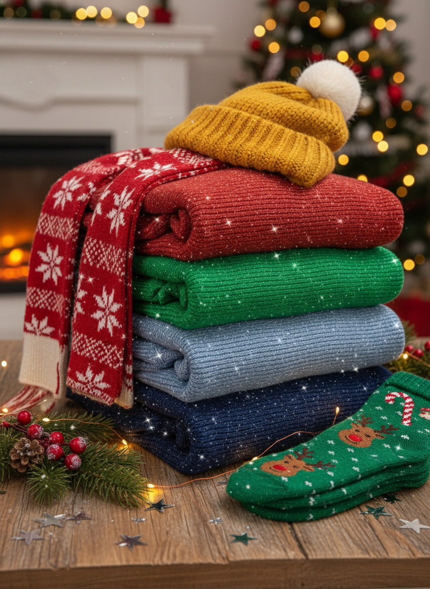 🎄 CLEARANCE SALE🔥 Vintage Soft Triangle Neck Sequined Shiny Sweater Top