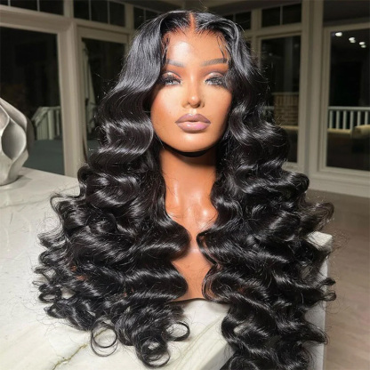 Raw Hair Loose Deep Wave 13x4 13x6 Frontal Wig Ocean Wave Wig 200% Density