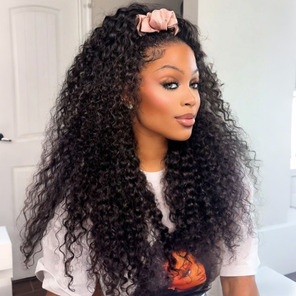 Raw Hair Italian Curly Wigs 7x7 6x6 5x5 4x4 Italian Wave Invisible HD Closure wig