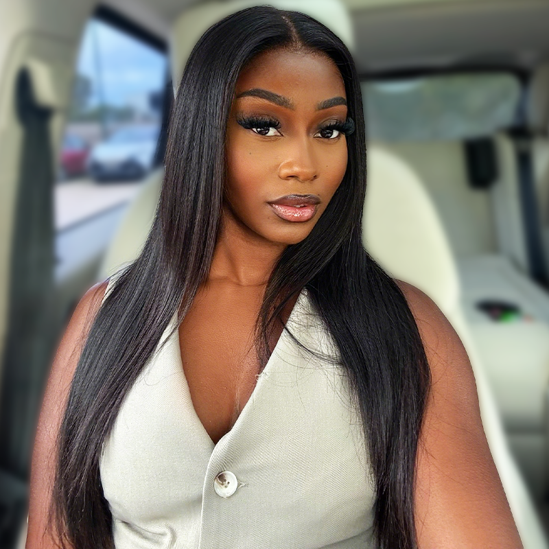 Raw Hair Straight 4x4/ 5x5 /6x6 /7x7 HD/Transparent Closure Wigs No Processed Glueless Wig