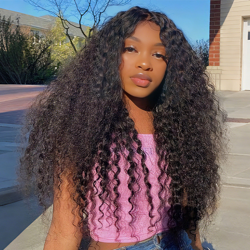 Raw Hair Glueless Water Wave Human Hair Wigs 13x4 Lace Frontal Wig Wet And Wavy Pre Plucked 13x6 HD Lace Wigs