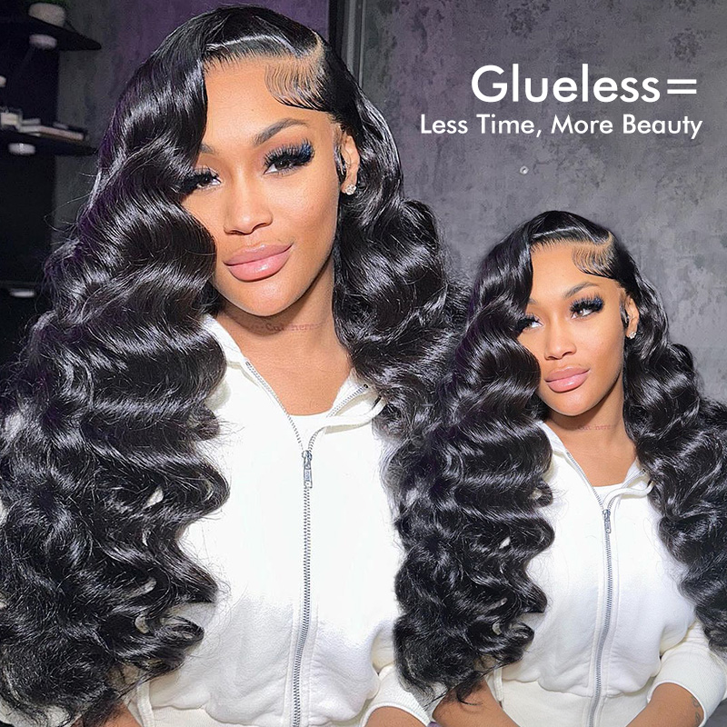 Raw Hair Loose Deep Wave Wig HD 7x7 6x6 5x5 4x4 Ocean Wave Lace Closure Wigs