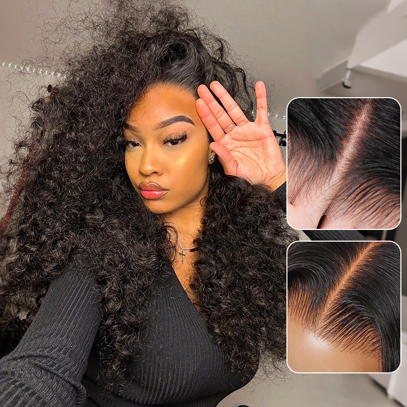 Raw Hair Water Wave Wig 4x4 5x5 6x6 7x7 HD Closure Wig