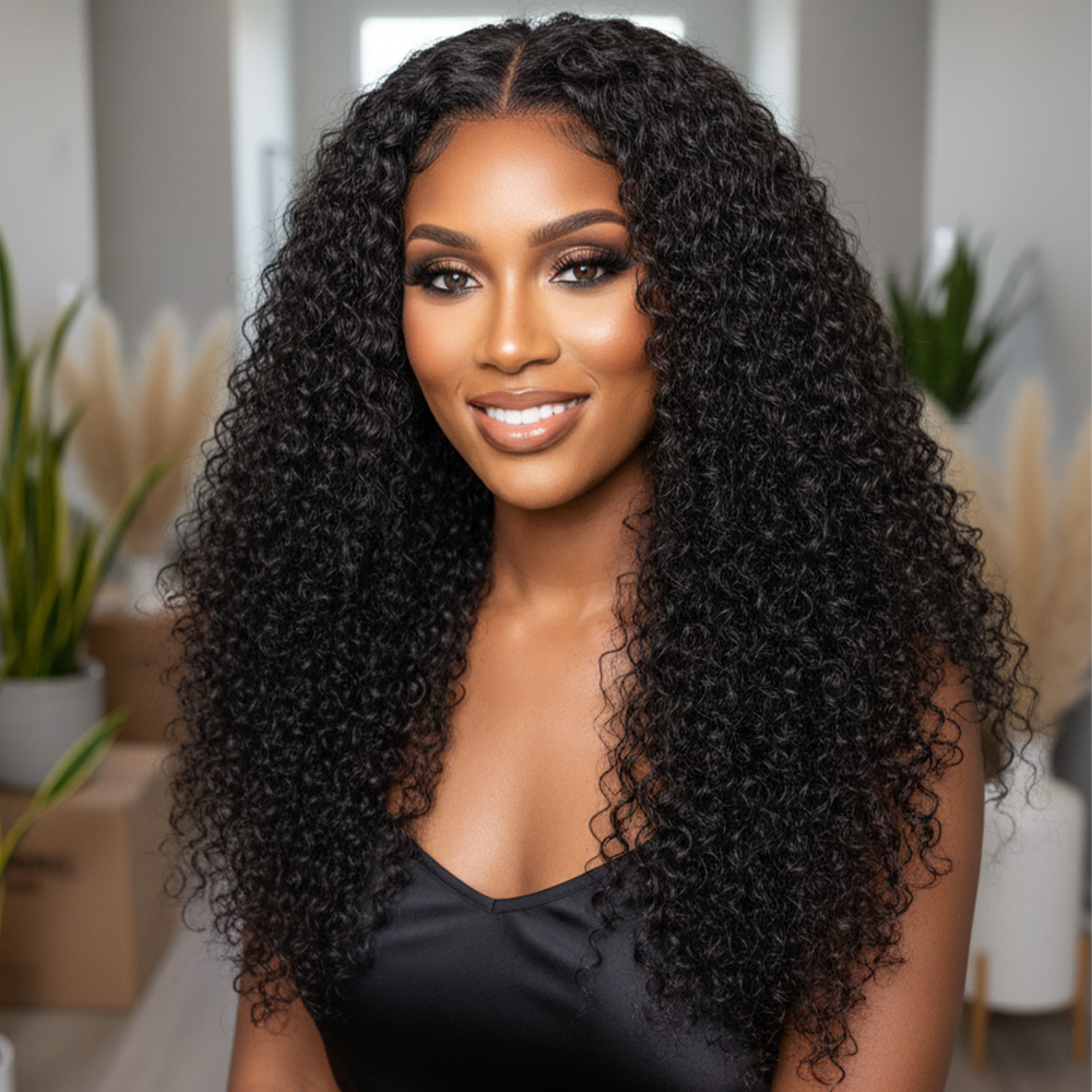 Best Curly hair Raw hair wholesale unprocessed hair bundle deal 1 bundle/ 3 bundle /4 bundle