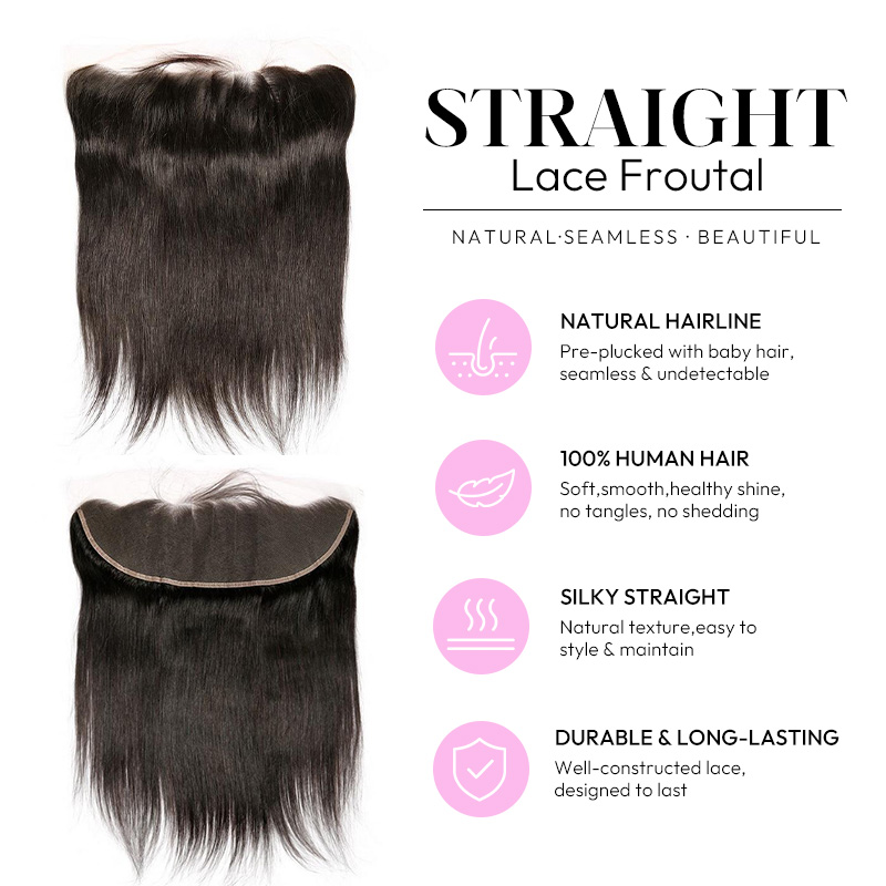 Luxury Raw Hair  straight Lace Frontal