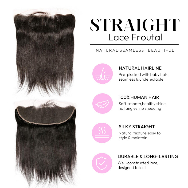 Luxury Raw Hair  straight Lace Frontal
