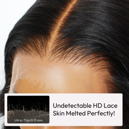 Raw Hair HD Closure Wig Body Wave with cap 4x4 5x5 6x6 7x7 Thin Film Lace Wig