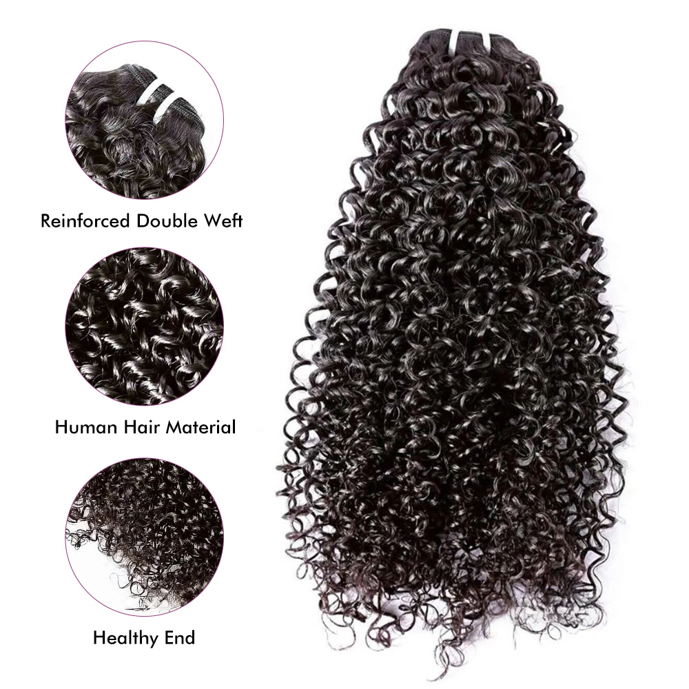 Burmese Hair       Curly Wave Hair Bundles