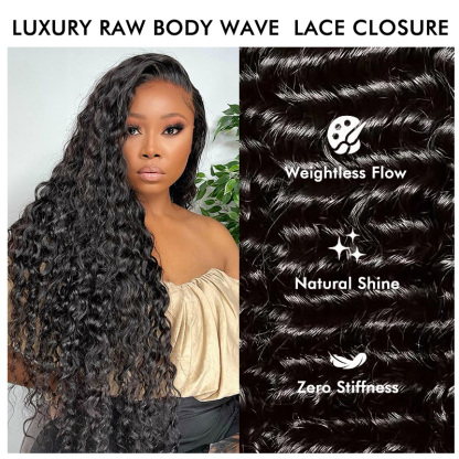 Burmese Hair Curly Wave Lace Closure