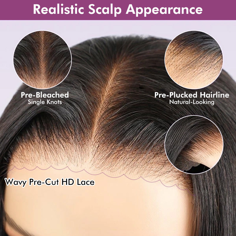 Best Raw Hair Wet Wavy Wig New Style Glueless Wig 7x7 6x6 5x5 Pre Cut Lace Closure Wig