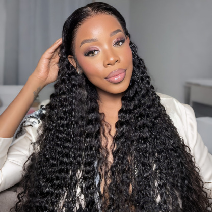 Luxury Raw Hair  Deep Wave Lace Frontal