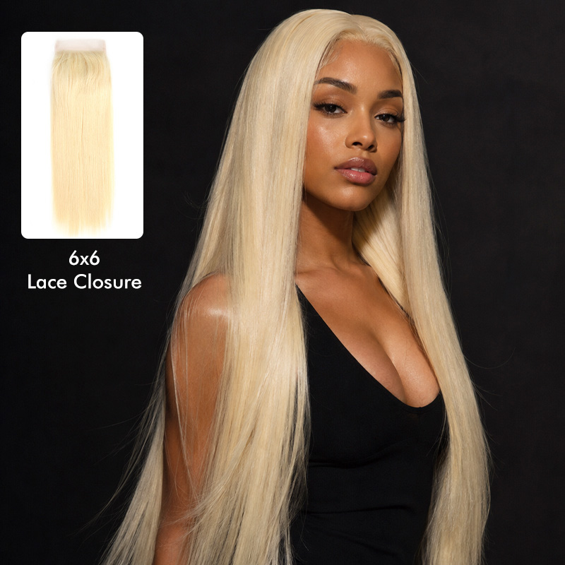 6X6" Lace Closure vietnamese 613 Hair