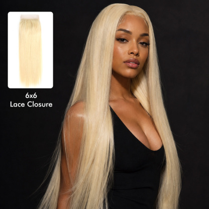 6X6" Lace Closure vietnamese 613 Hair