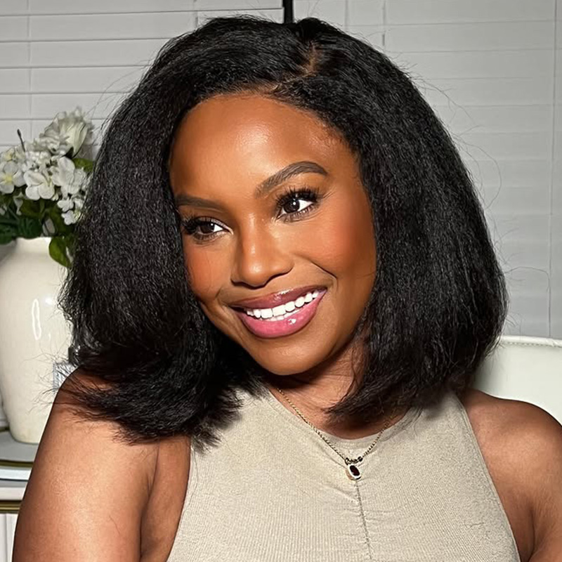 Burmese Hair Kinky Straight Lace Closure