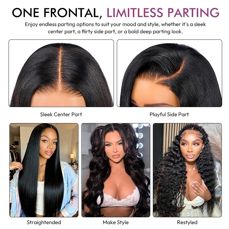 Burmese Hair Deep Wave  Lace Frontal