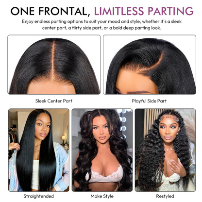 Burmese Hair Deep Wave  Lace Frontal