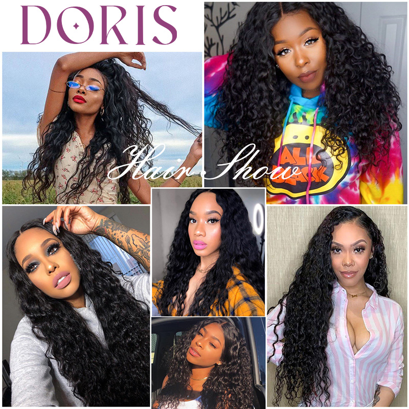 Raw Hair Water Wave Wig 4x4 5x5 6x6 7x7 HD Closure Wig