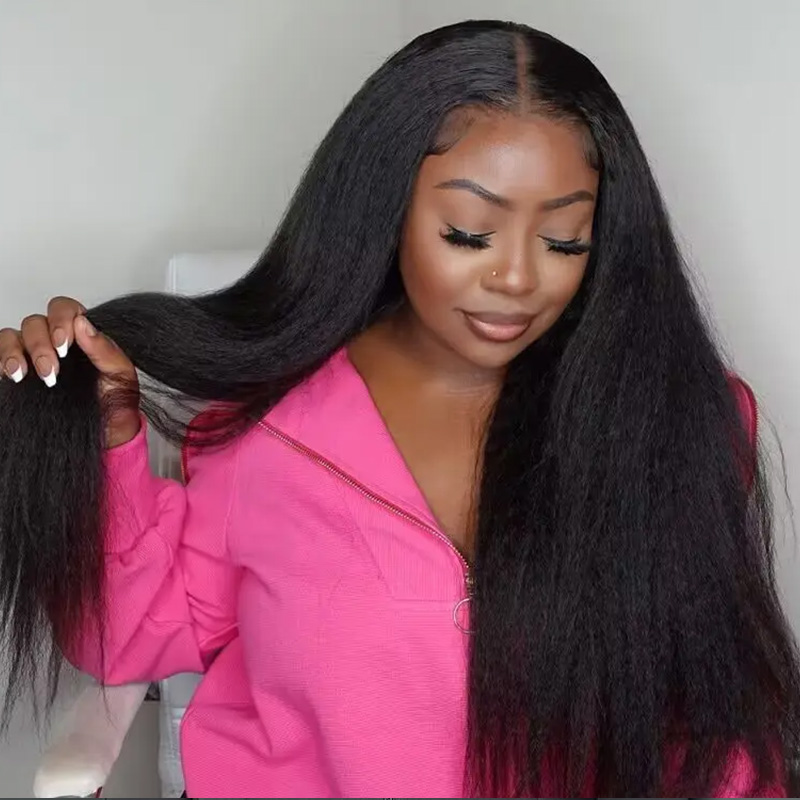 Burmese Hair Kinky Straight Lace Closure