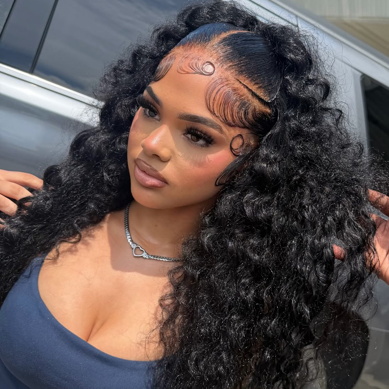 Luxury Raw Hair  Water Wave Lace Frontal